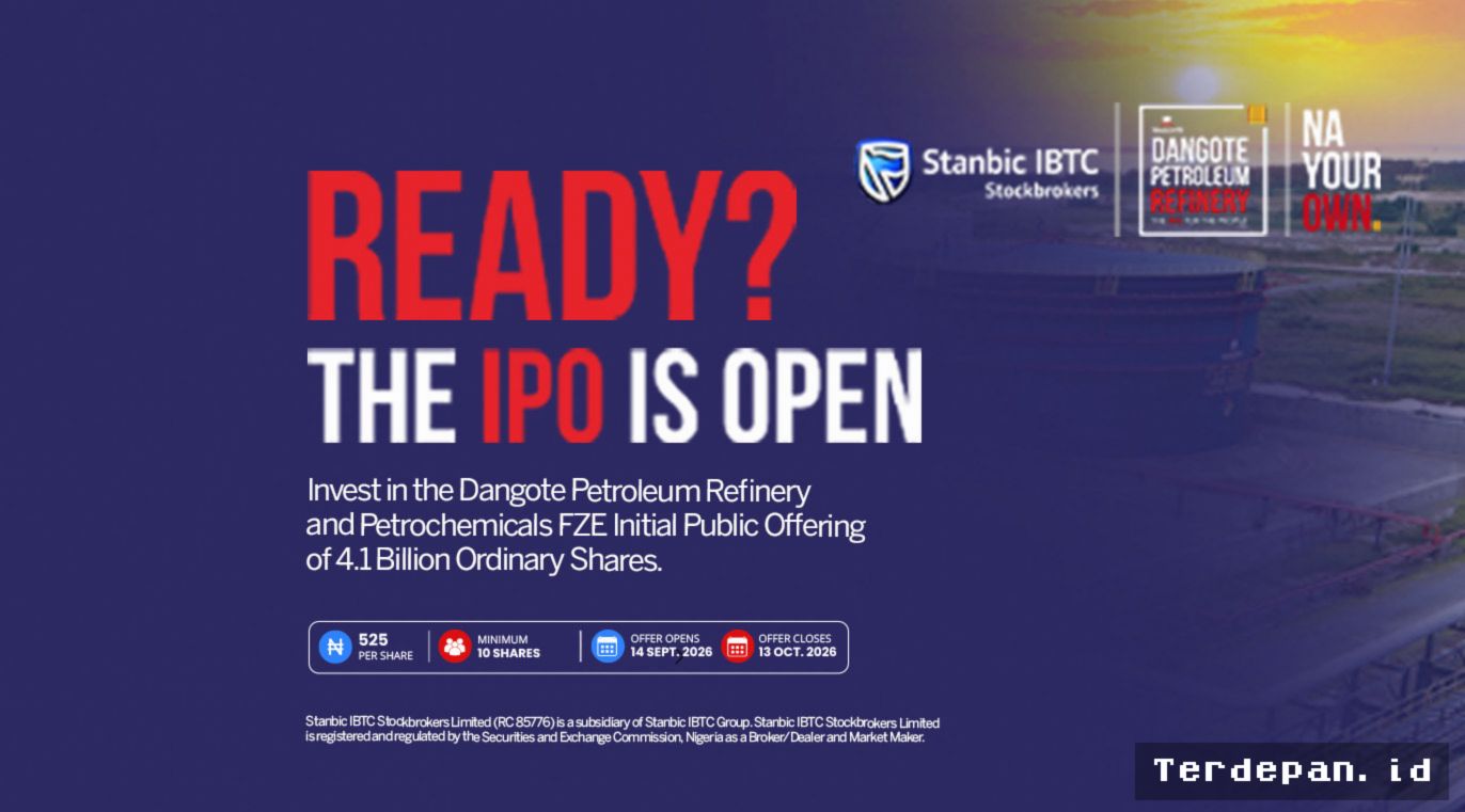 Dangote Petroleum Refinery Resmi Buka Penawaran Saham Perdana ke Publik