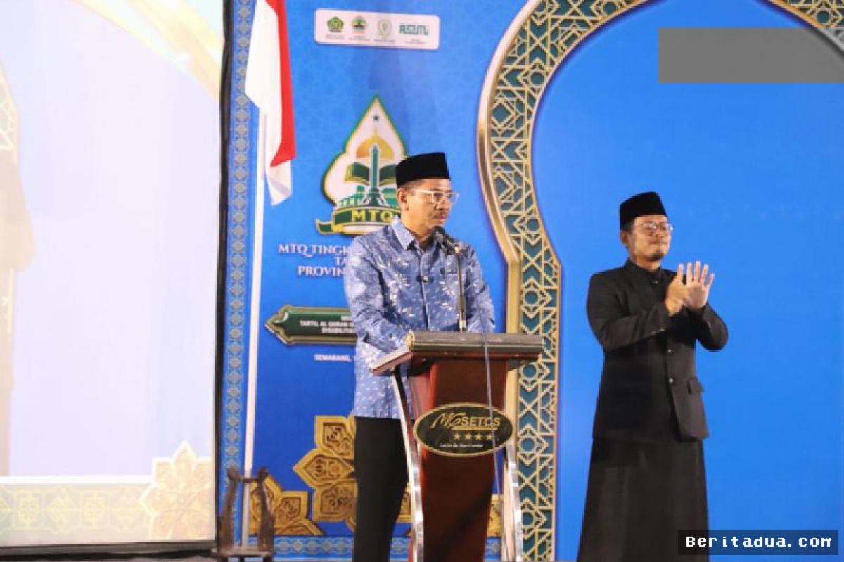 SEMARANG — MTQ Nasional XXXI Ukir Sejarah Gelar Eksibisi Quran Isyarat