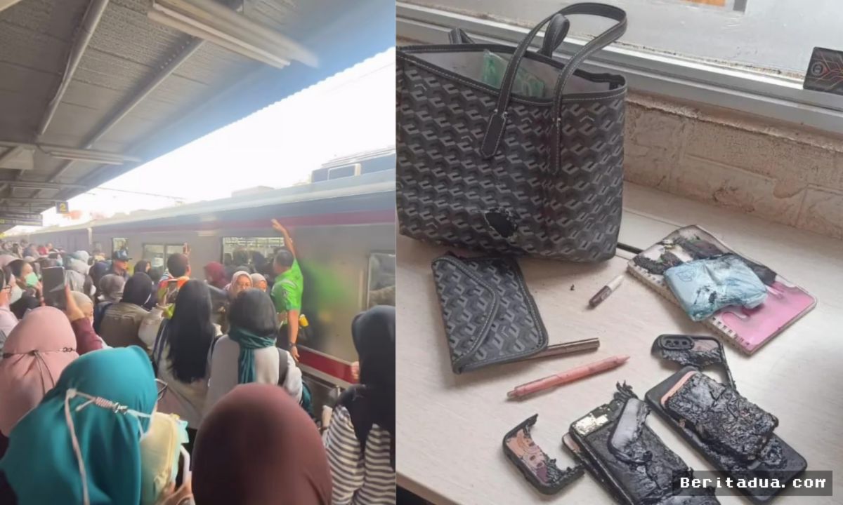 Tangerang Selatan — Ponsel Penumpang KRL Meledak dan Berasap di Rawa Buntu