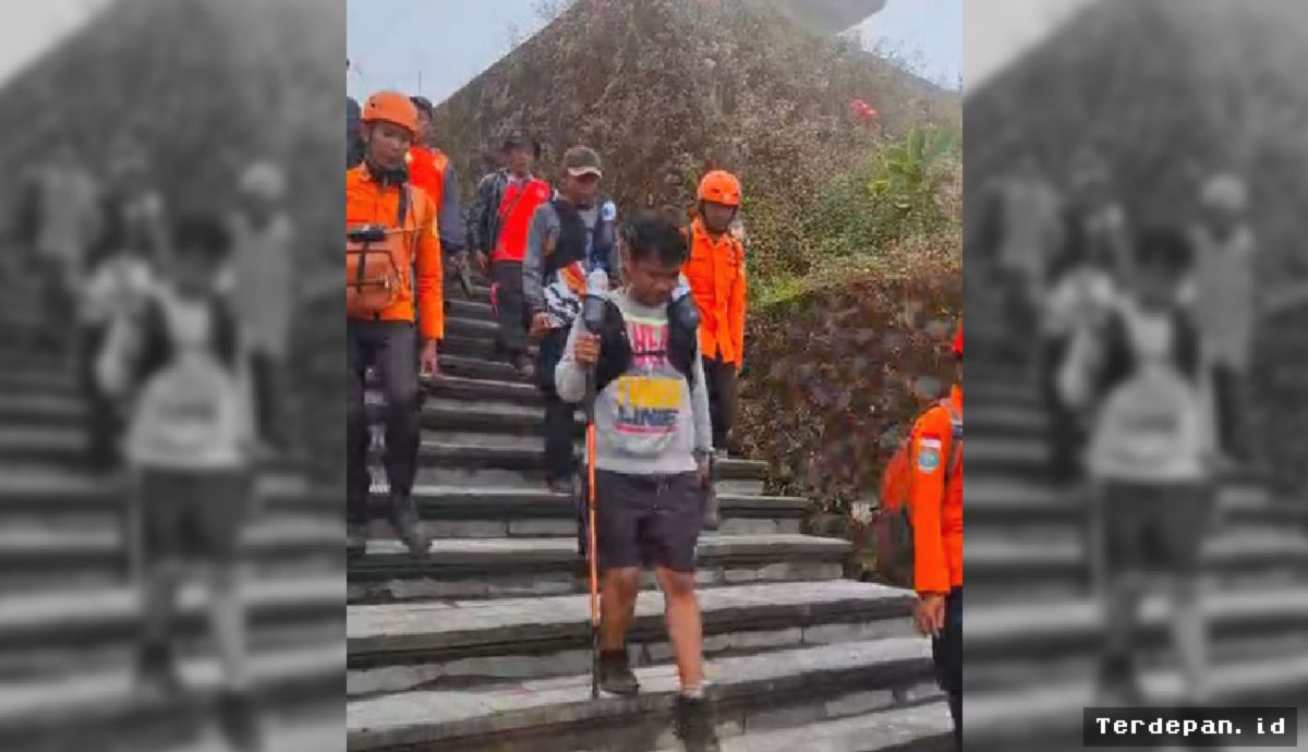 KARANGASEM — Tim SAR Temukan Dua Pendaki Tersesat di Gunung Agung