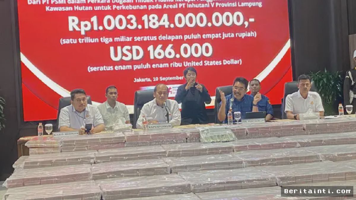 Kejagung Sita Rp 1 Triliun Kasus Korupsi Perkebunan Hutan Lampung