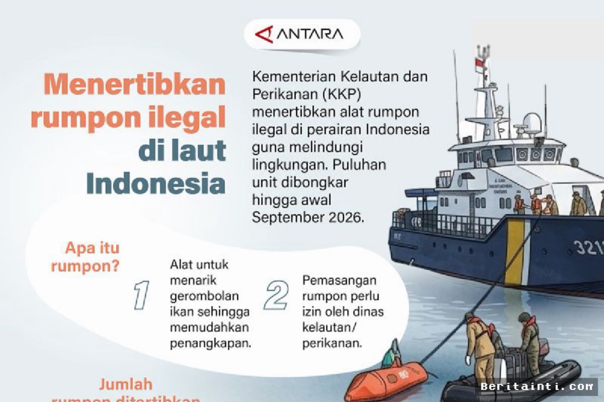 KKP Tertibkan Puluhan Rumpon Ilegal di Perairan Indonesia