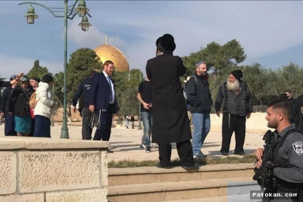 YERUSALEM — Ratusan Pemukim Israel Terobos Kompleks Masjid Al-Aqsa