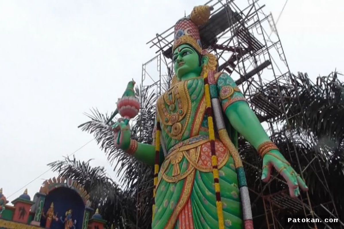 DELI SERDANG — Kuil Shri Minachi Amman Diresmikan Memiliki Arca 15 Meter
