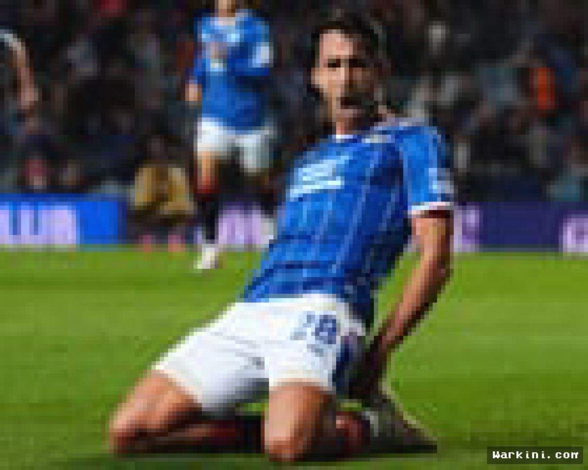 GLASGOW — Gol Dramatis Bojan Miovski Amankan Kemenangan Tipis Rangers