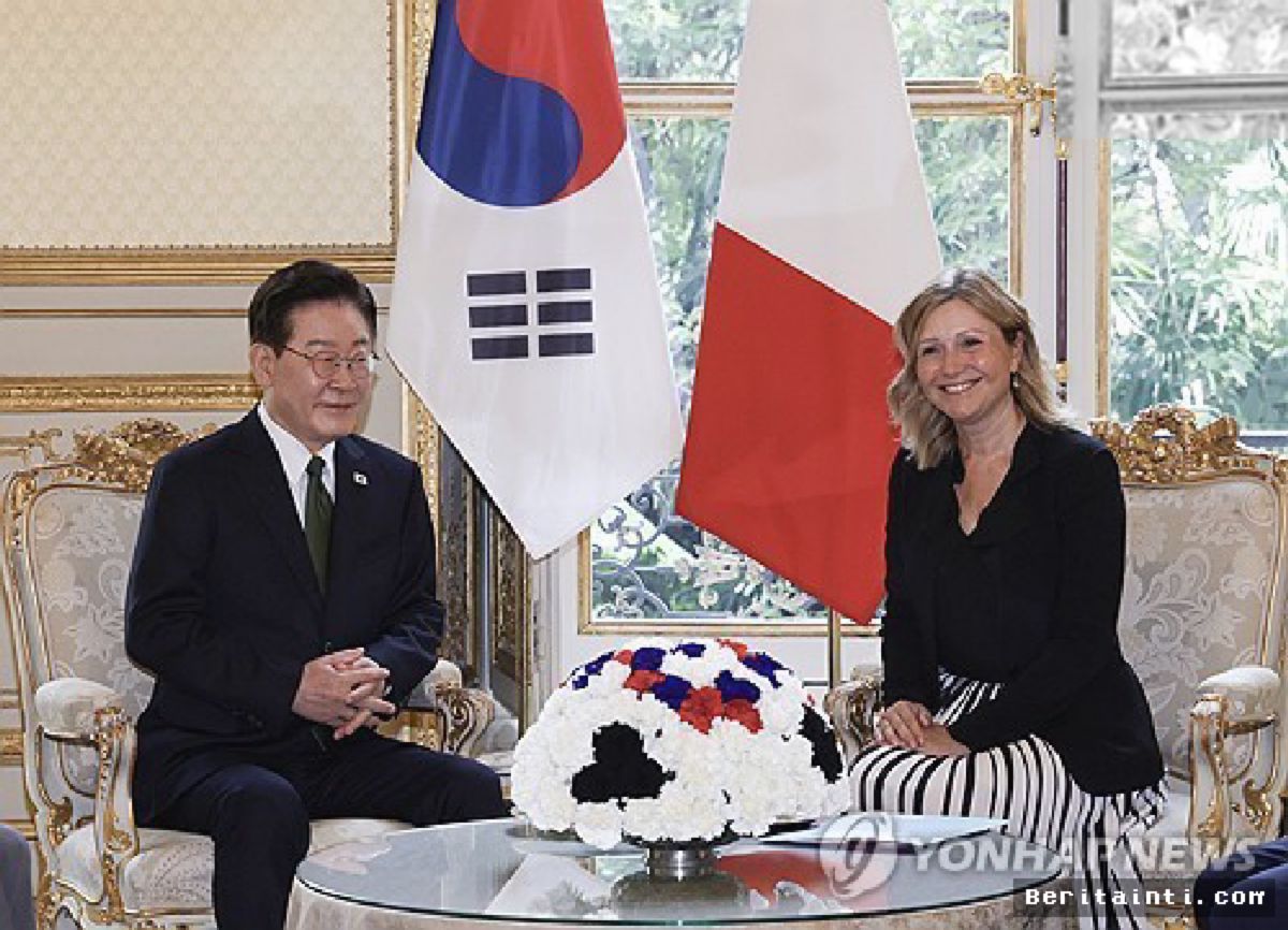PARIS — Presiden Korsel Temui Ketua Parlemen Prancis, Perkuat Kemitraan Strategis