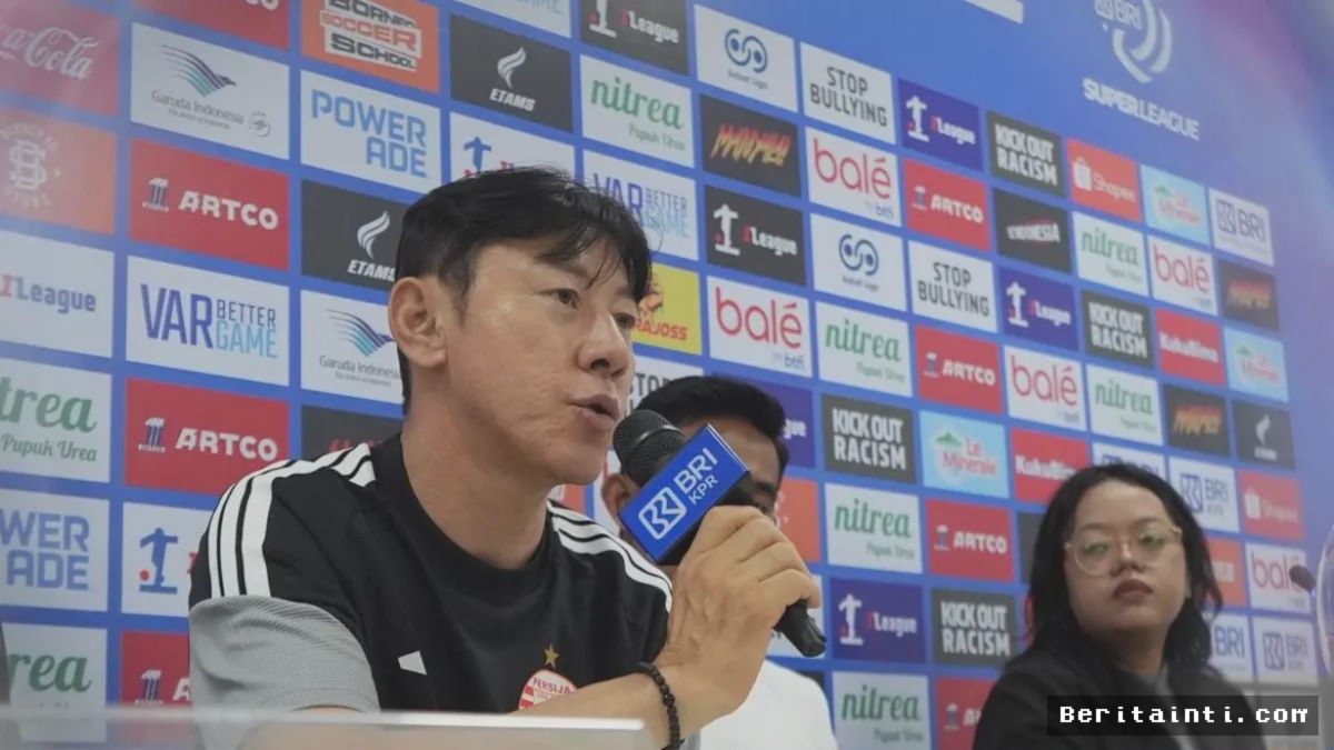 Shin Tae-yong Dorong Pemain Muda Persija Percaya Diri Hadapi Persib