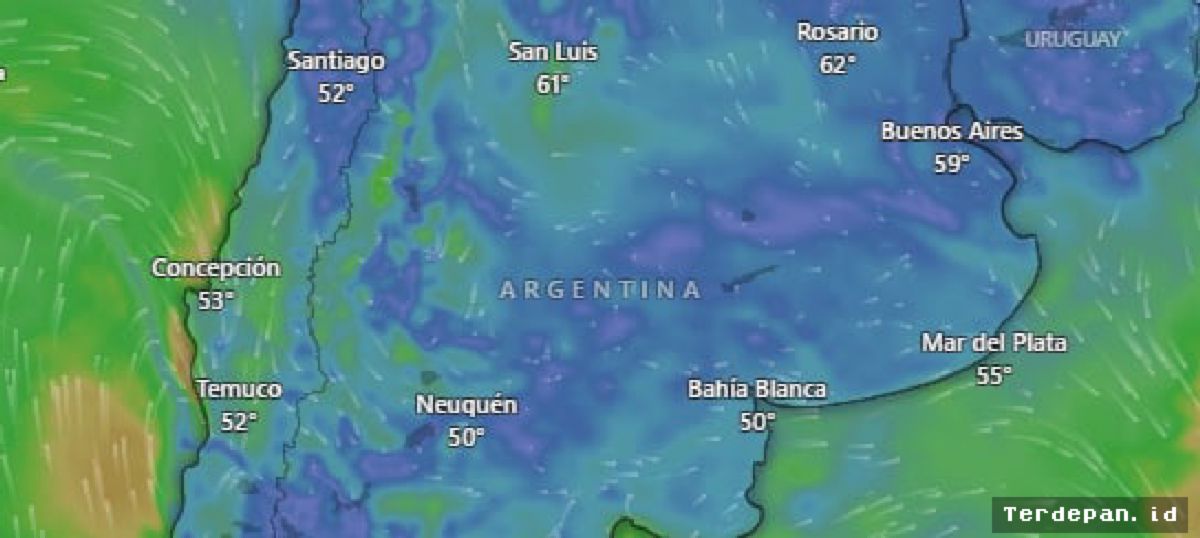 Argentina Sambut Cuaca Cerah, Suhu Diprediksi Capai 27 Derajat Celsius