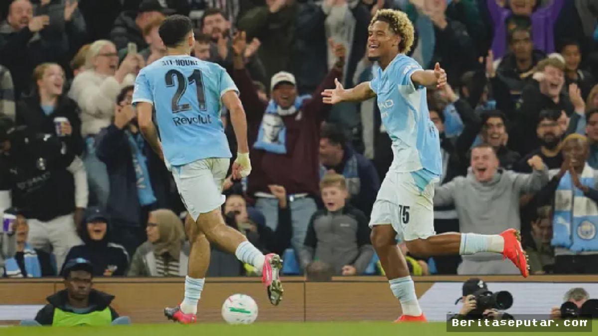 Floyd Samba Cetak Gol, Manchester City Tekuk Norwich di Carabao Cup
