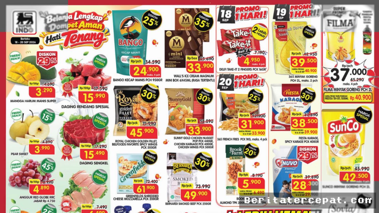 Superindo Rilis Promo JSM, Diskon Minyak Goreng Filma Rp37.000