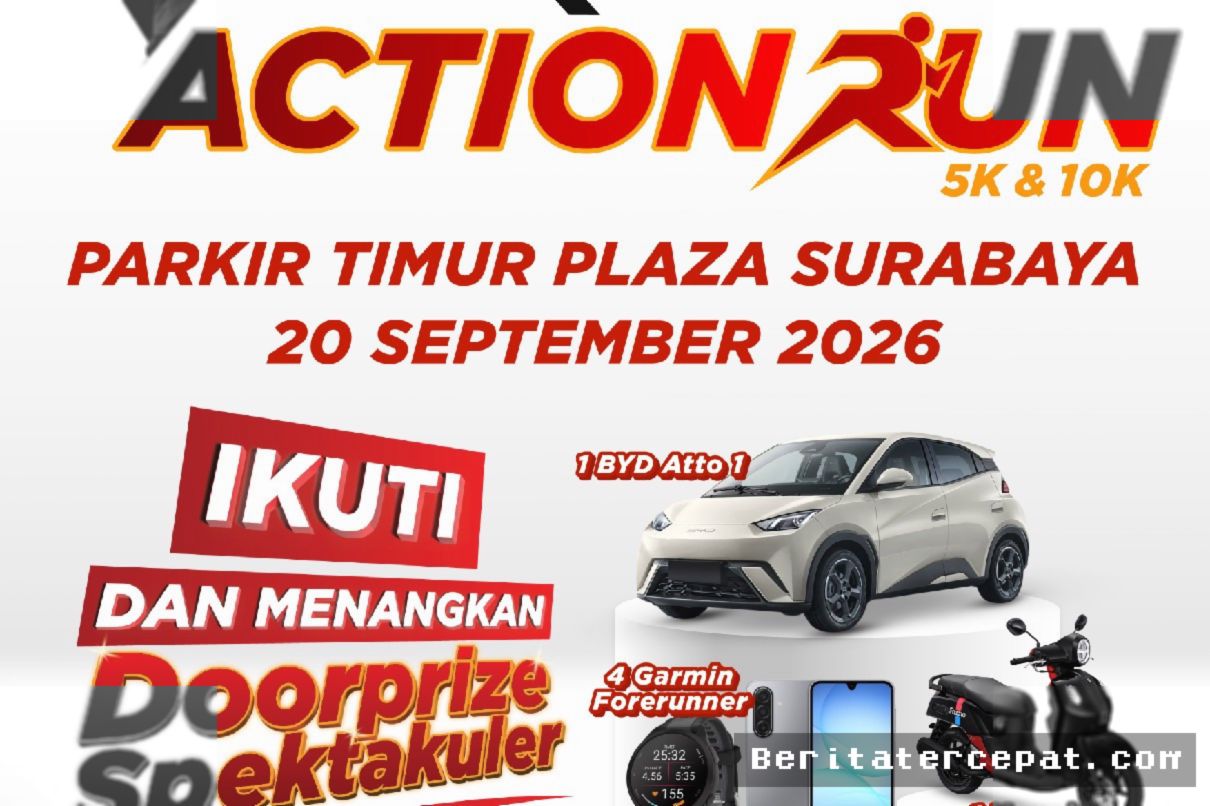 SURABAYA — Action Run 2026 Perdana Digelar Berhadiah Mobil Utama