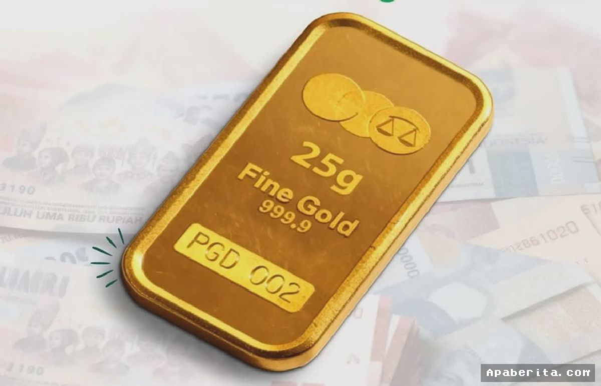 JAKARTA — Harga Emas Galeri24 dan UBS Kompak Turun Rp5.000