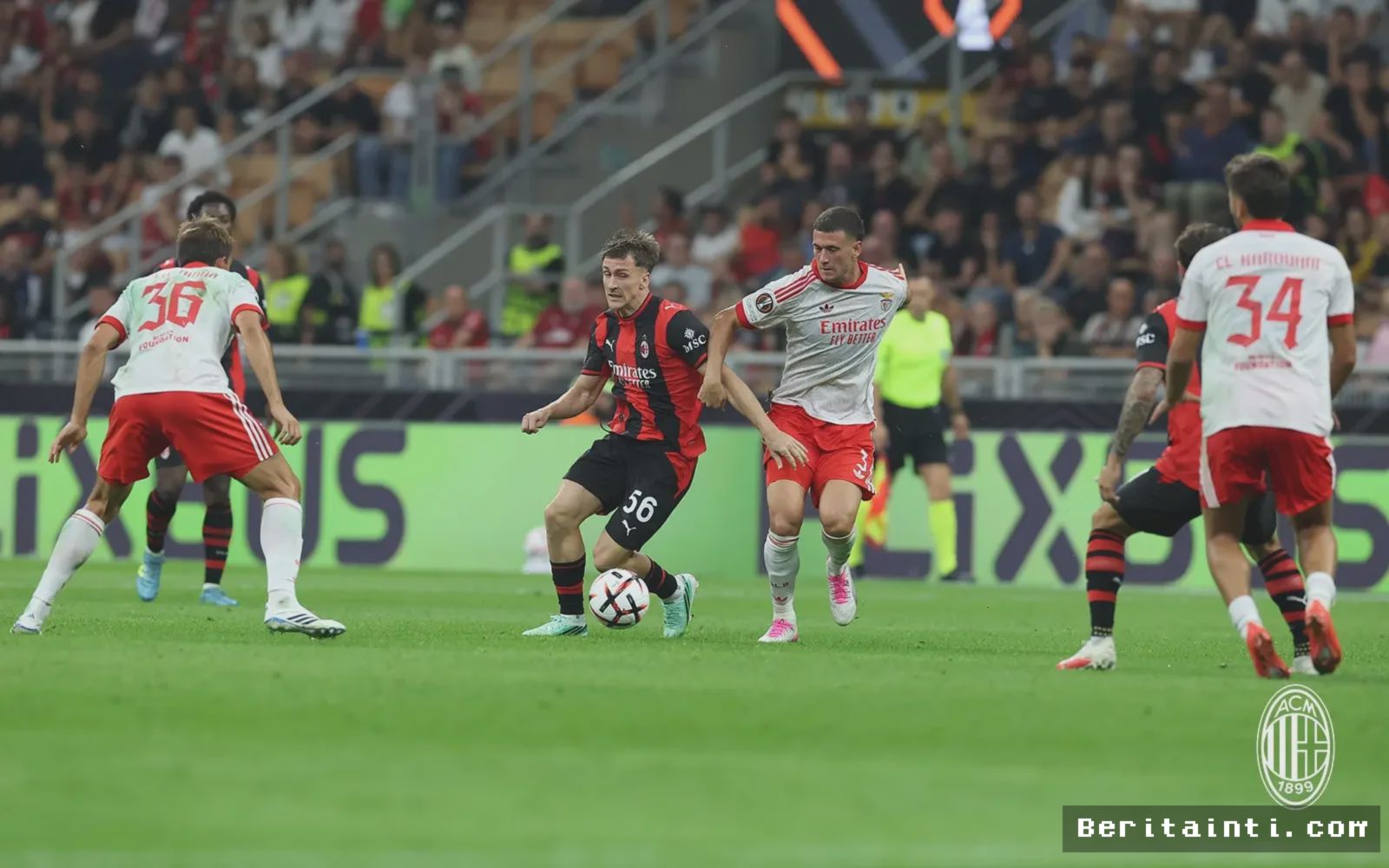 MILAN — AC Milan Takluk 0-2 dari Benfica di San Siro
