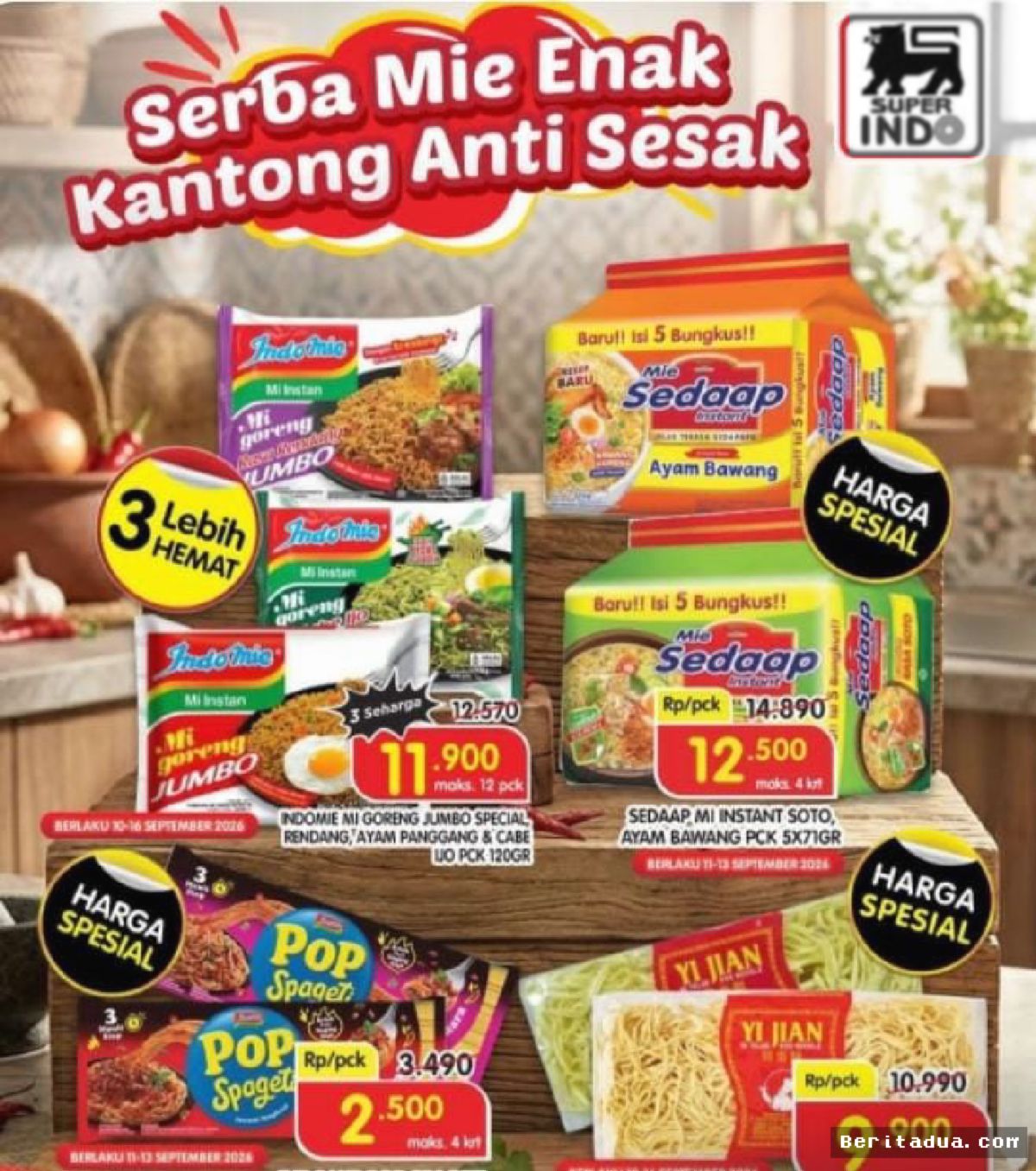 Superindo Tebar Promo Diskon Mie Instan di Bandar Lampung