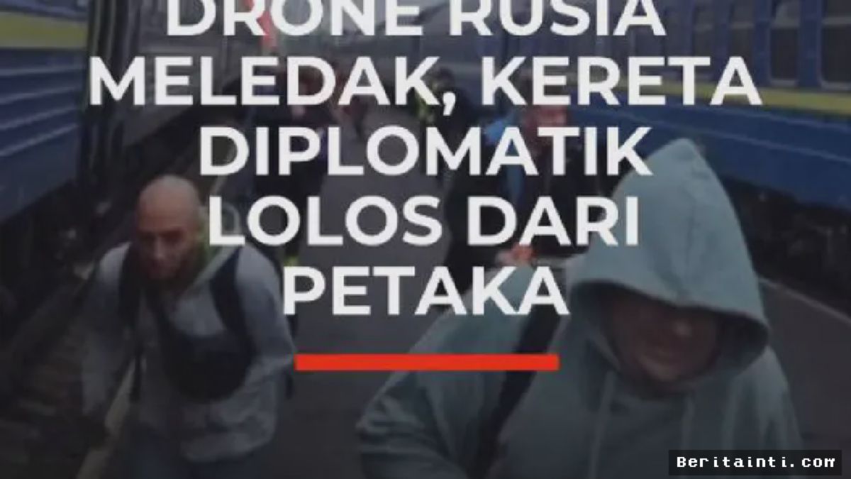 Drone Rusia Hantam Stasiun Yahodyn Usai Kereta Diplomatik Barat Melintas