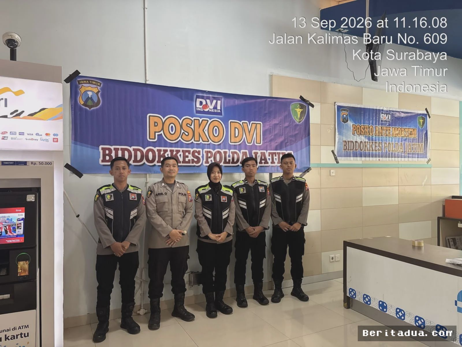 SURABAYA — Polri Dirikan Enam Posko DVI Korban KM Virgo Transport 8