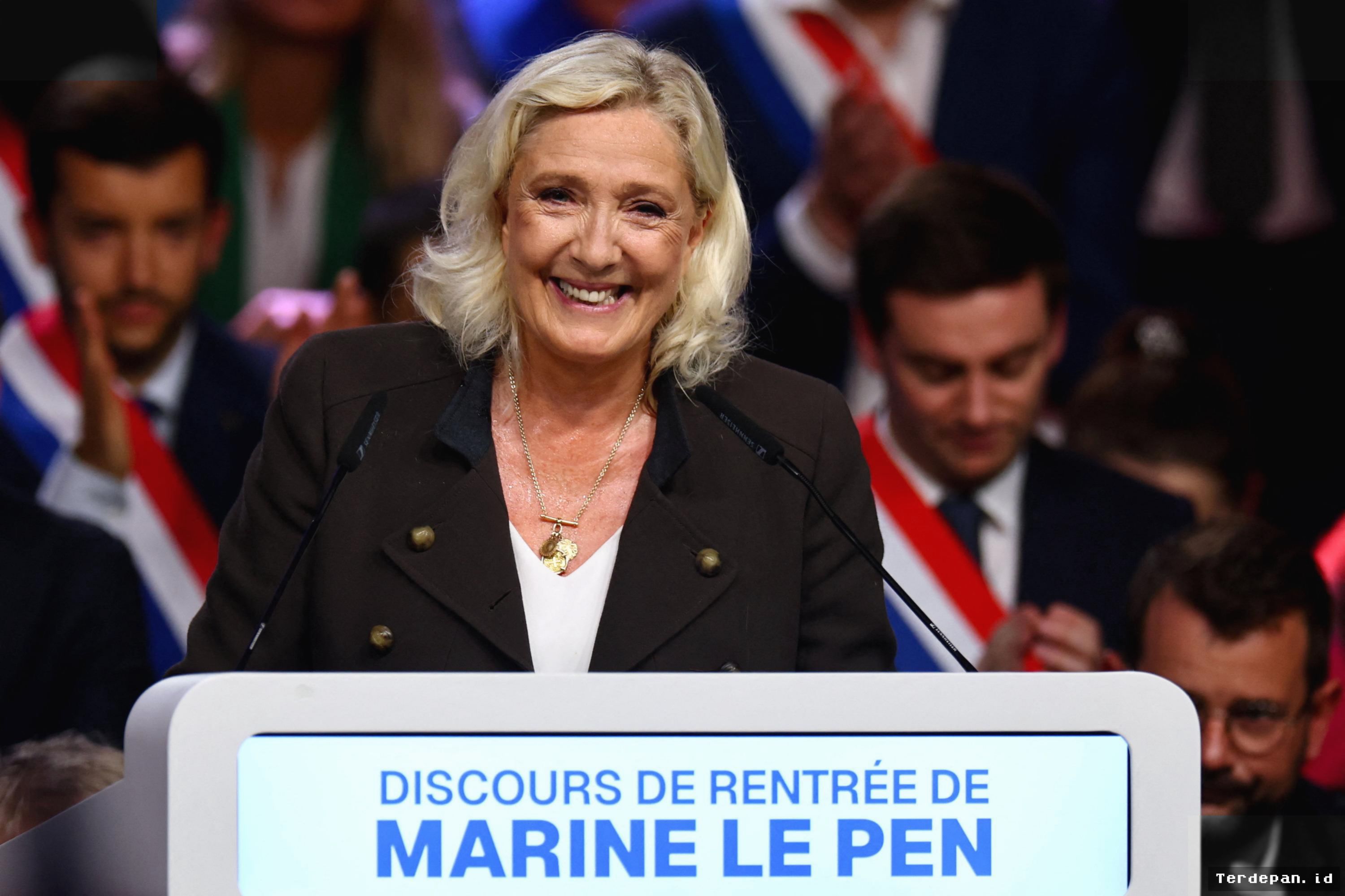Survei Pilpres Prancis 2027: Marine Le Pen Mendominasi Putaran Pertama