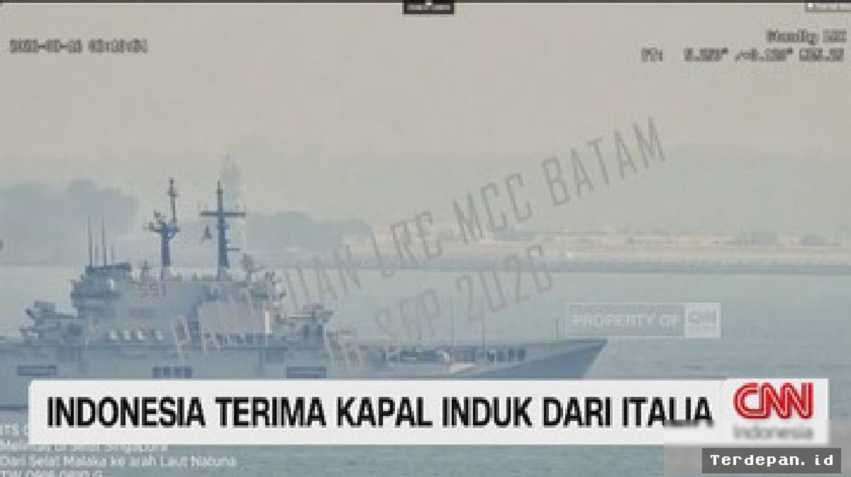 Jakarta — Indonesia Resmi Terima Kapal Induk Giuseppe Garibaldi dari Italia