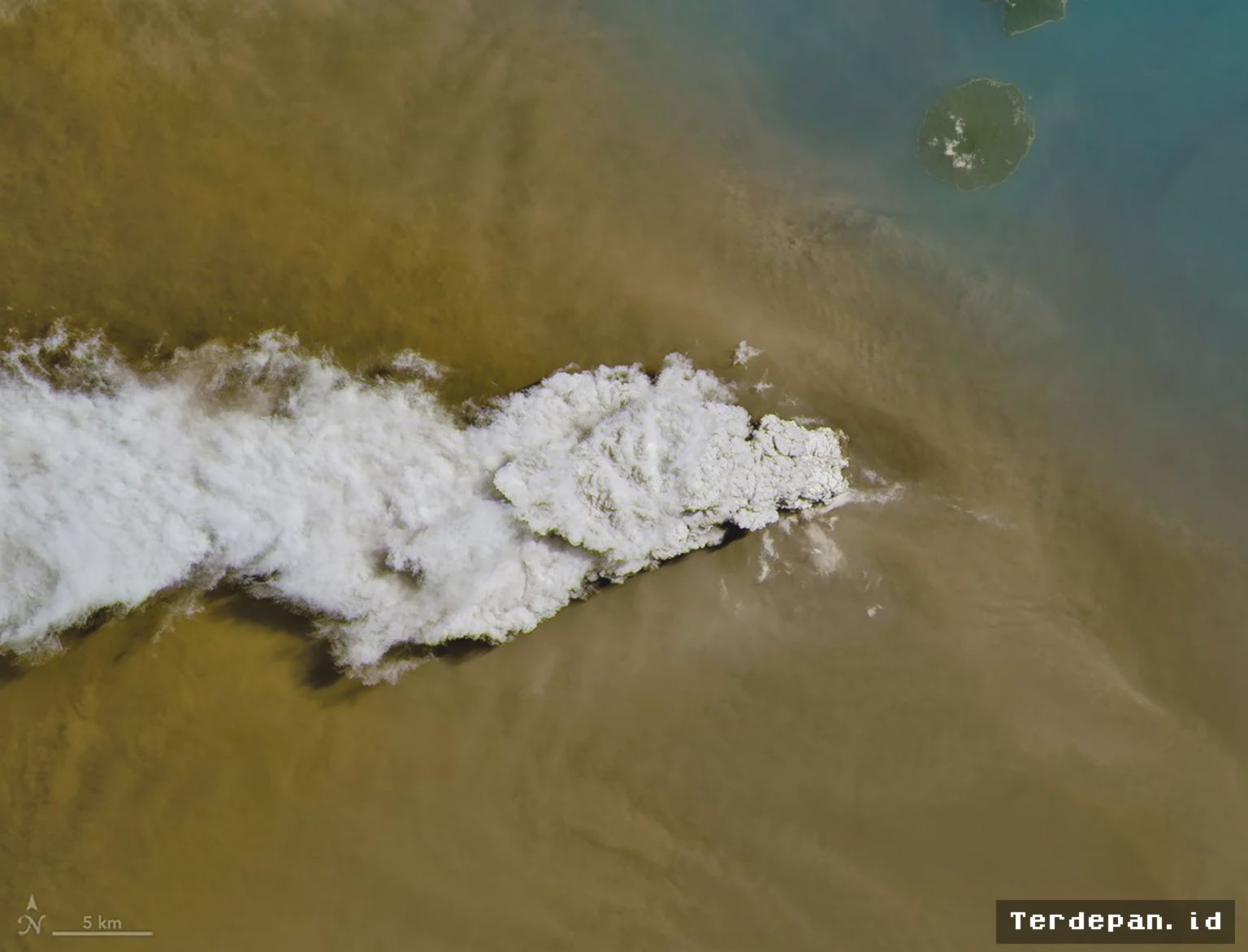 Satelit NASA Rekam Erupsi Anak Krakatau, Kolom Abu Capai 15 Kilometer