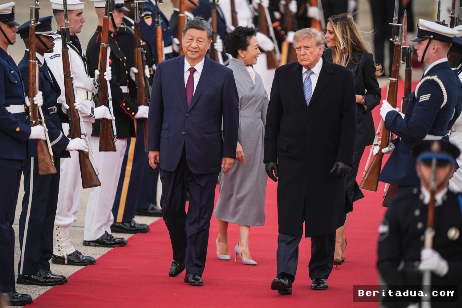 Washington — Donald Trump Sambut Xi Jinping dalam KTT Penuh Seremoni
