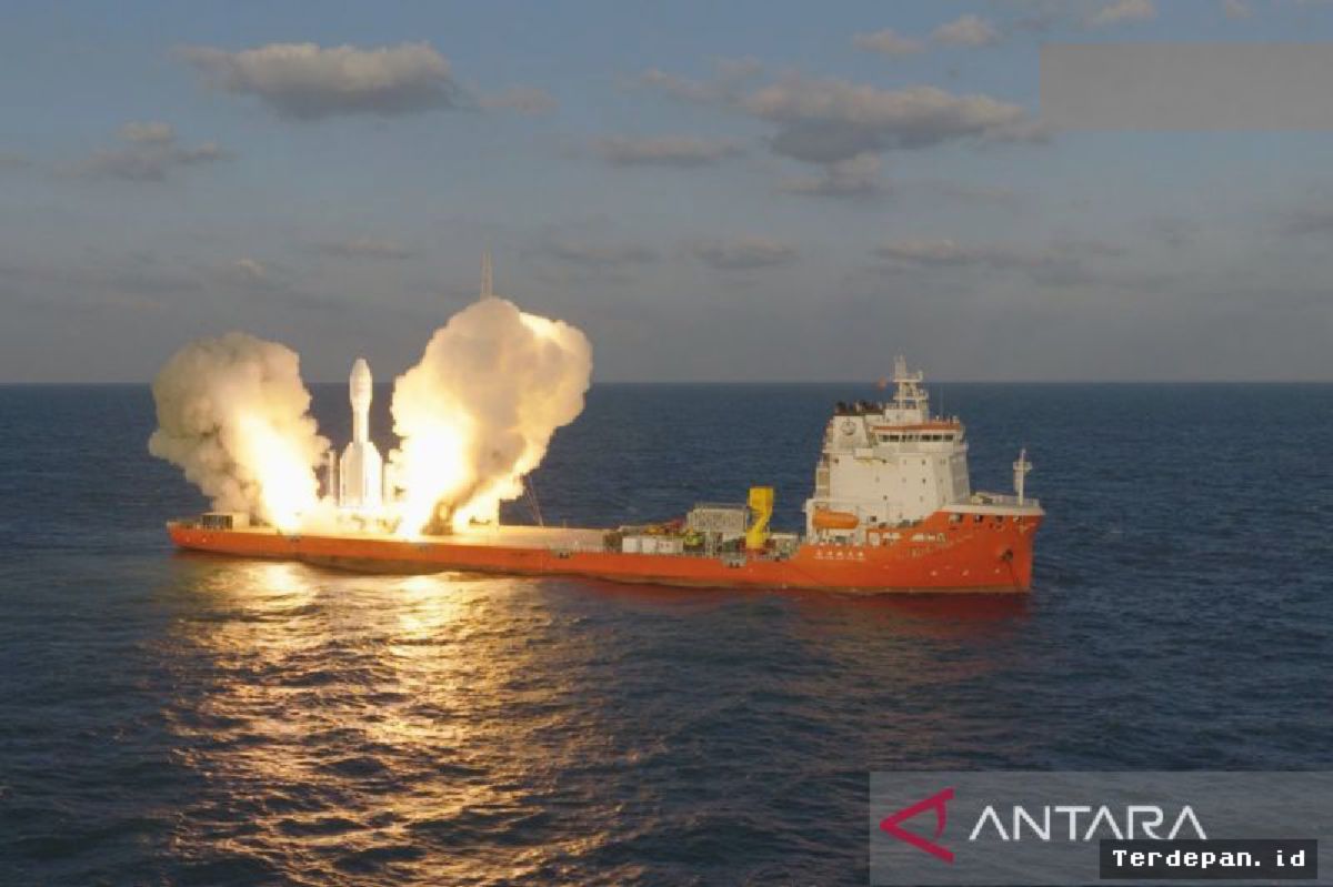 China Sukses Luncurkan Roket Komersial Gravity-1 Y3 di Lepas Pantai Shanghai