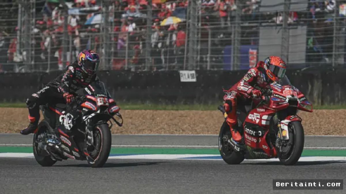 BURIRAM — Jorge Martin dan Marc Marquez Bersaing Sengit di MotoGP Thailand