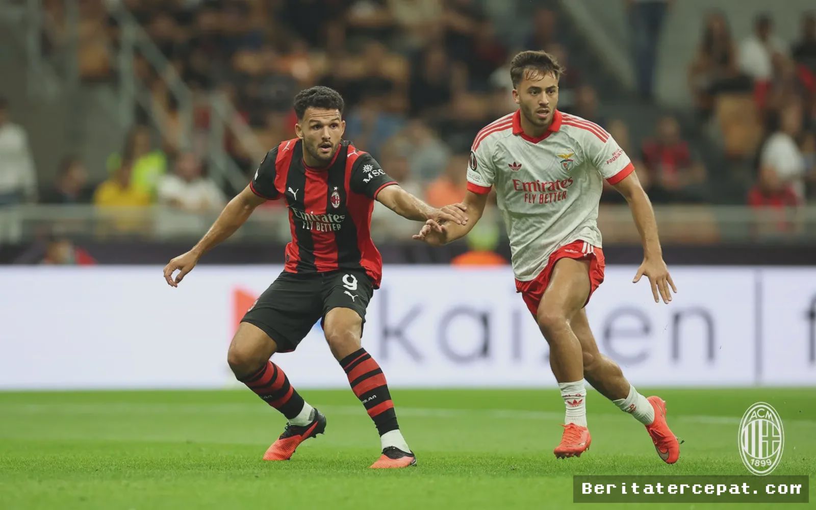 MILAN — Benfica Permalukan AC Milan 2-0 di San Siro