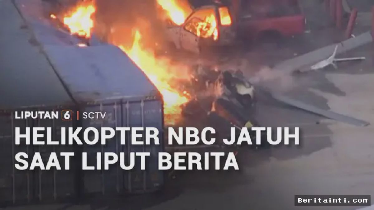 LOS ANGELES — Helikopter NBC Jatuh Saat Liputan, Tiga Orang Tewas