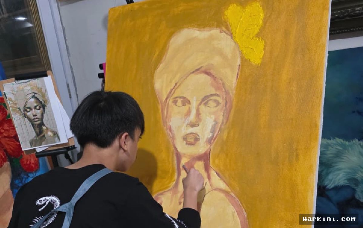 Pelajar Bandar Lampung Sabet Juara 3 Seni Lukis Internasional