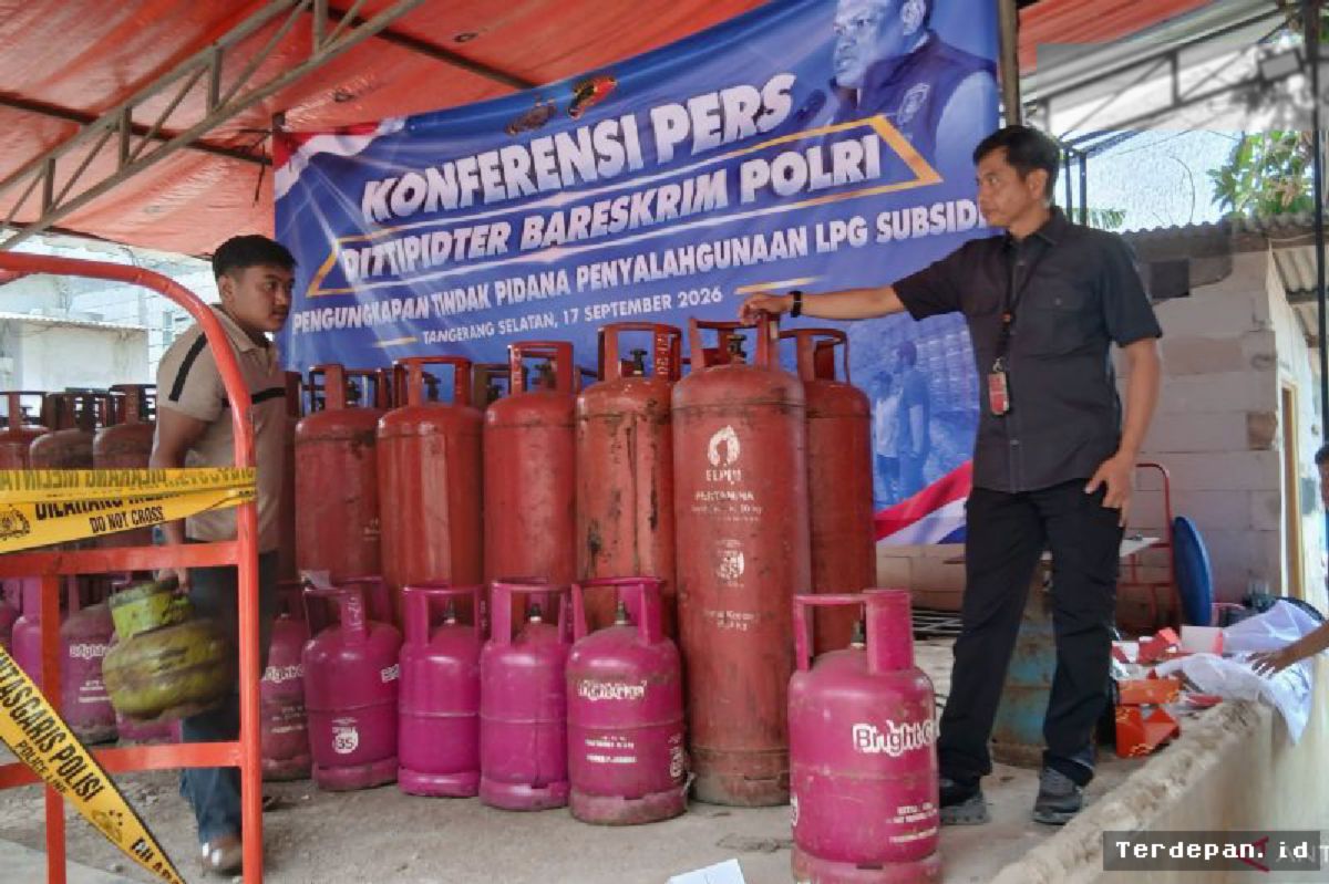 Bareskrim Bongkar Mafia Pengoplos Gas LPG Bersubsidi di Tangsel
