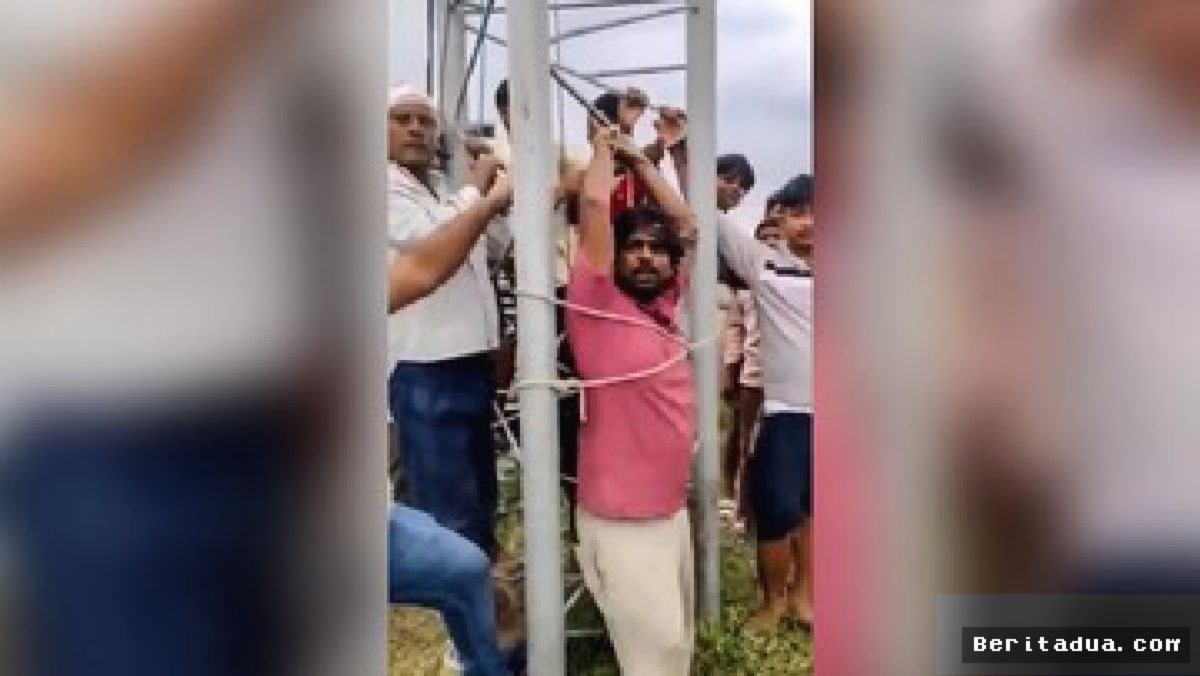 INDIA — Kesal Internet Lemot, Warga Desa Ikat Teknisi ke Menara Telekomunikasi