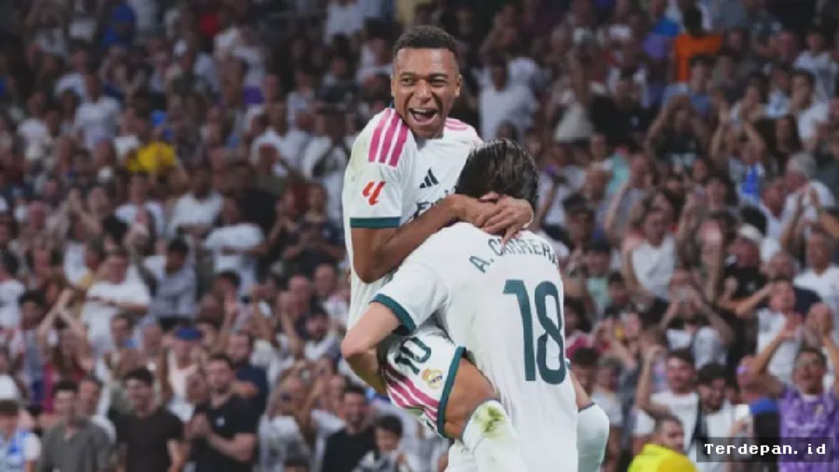 MADRID — Real Madrid Tundukkan Rayo Vallecano Lewat Aksi Kylian Mbappe