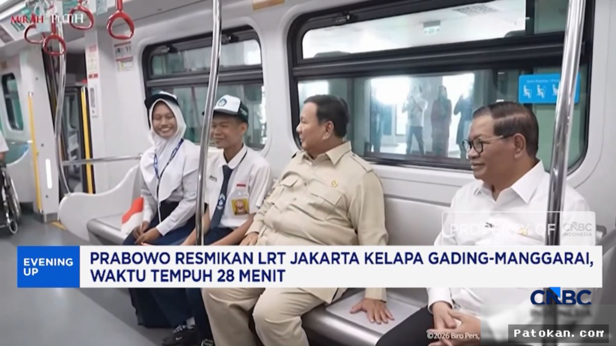 Presiden Resmikan LRT Jakarta Rute Kelapa Gading ke Manggarai