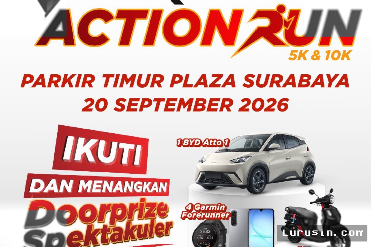 Action Run 2026 Debut di Surabaya, Tawarkan Doorprize Mobil Utama