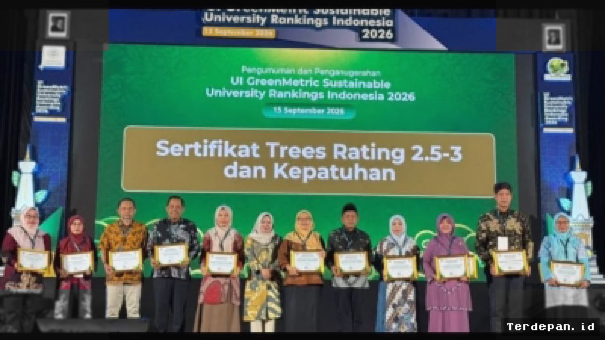 UINSU Medan Raih Predikat Platinum UI GreenMetric World Rankings