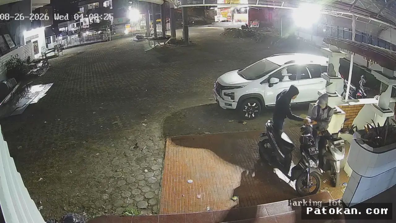 CIPANAS — Pencuri Gasak Dua Sepeda Motor di Parkiran Bekas Hotel