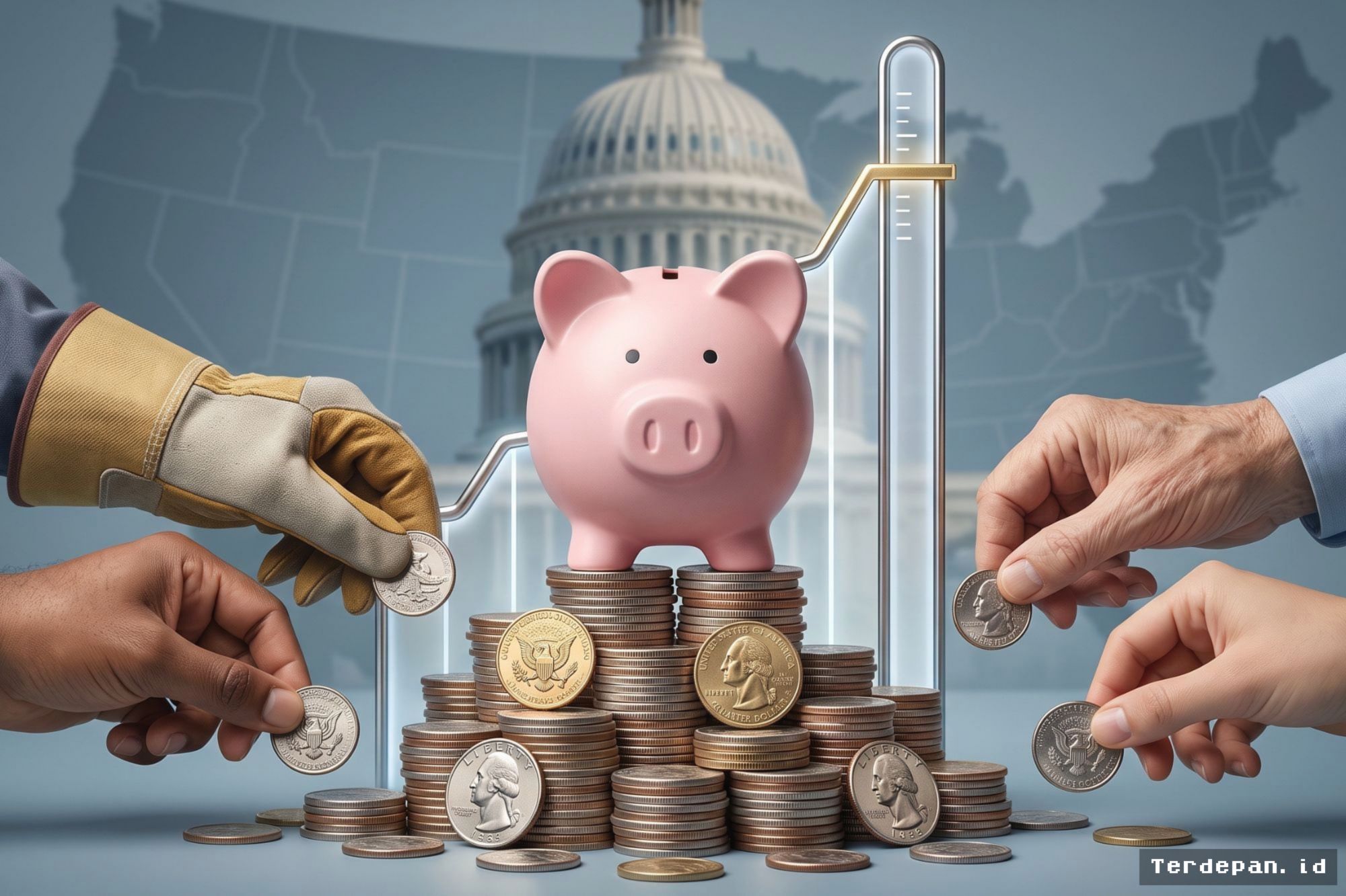 AMERIKA SERIKAT — Kongres Ajukan RUU Kenaikan Upah Minimum 25 Dolar