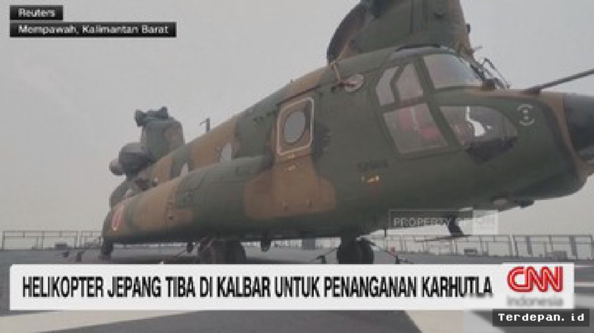 Kalbar Kerahkan Helikopter Jepang untuk Perkuat Penanganan Karhutla