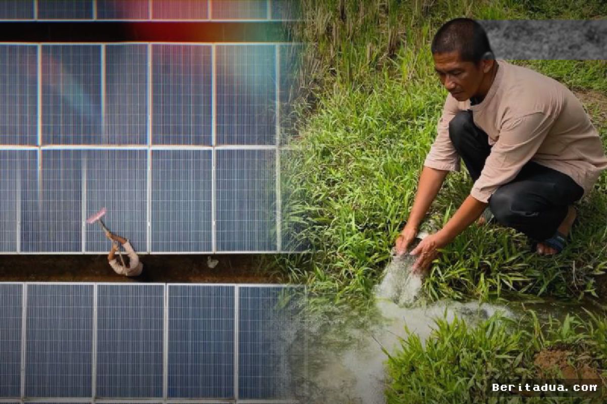 PLTS Irigasi Dongkrak Produktivitas Sawah Tadah Hujan di Sawahlunto