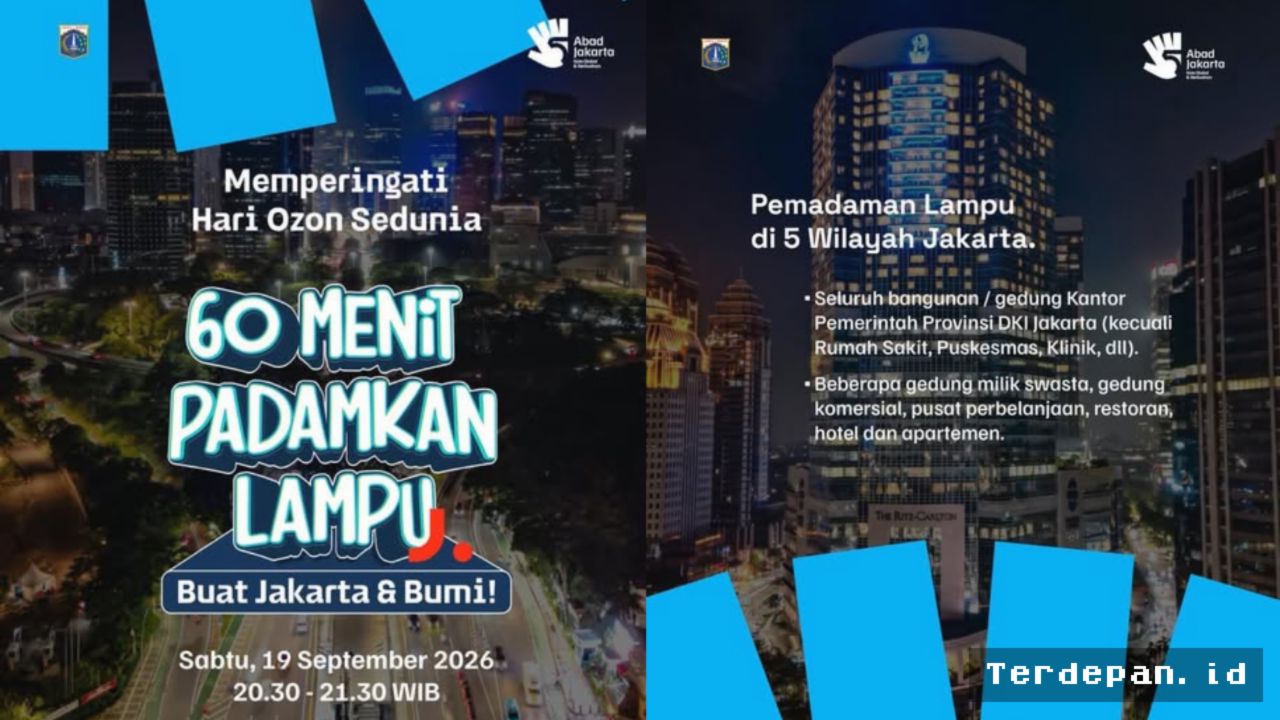 Jakarta Padamkan Lampu Serentak 60 Menit Peringati Hari Ozon Sedunia