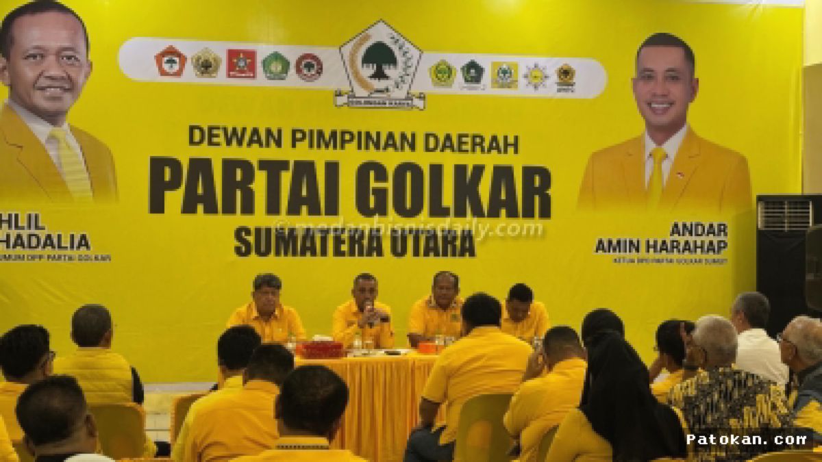 Andar Amin Resmikan 186 Pengurus Golkar Sumut, Yasir Ridho Absen