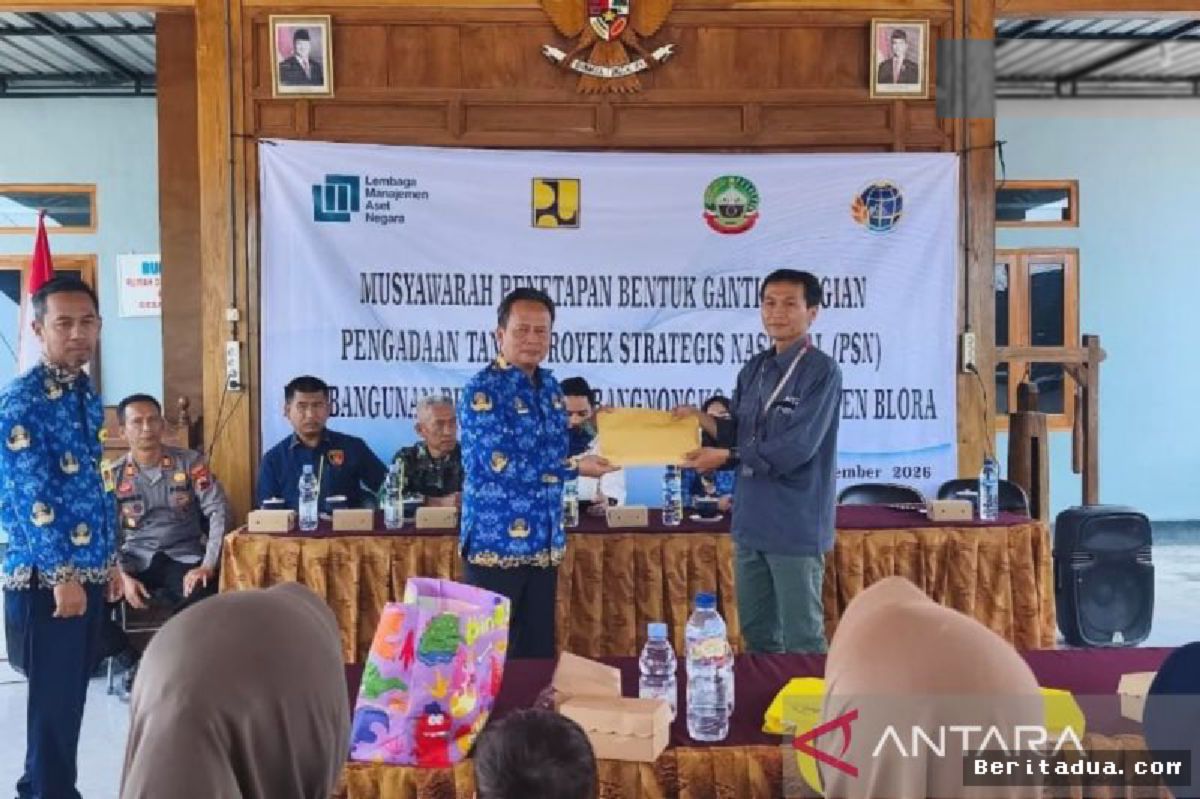 BLORA — Pengadaan Tanah Bendungan Karangnongko Memasuki Tahap Pembayaran Ganti Rugi