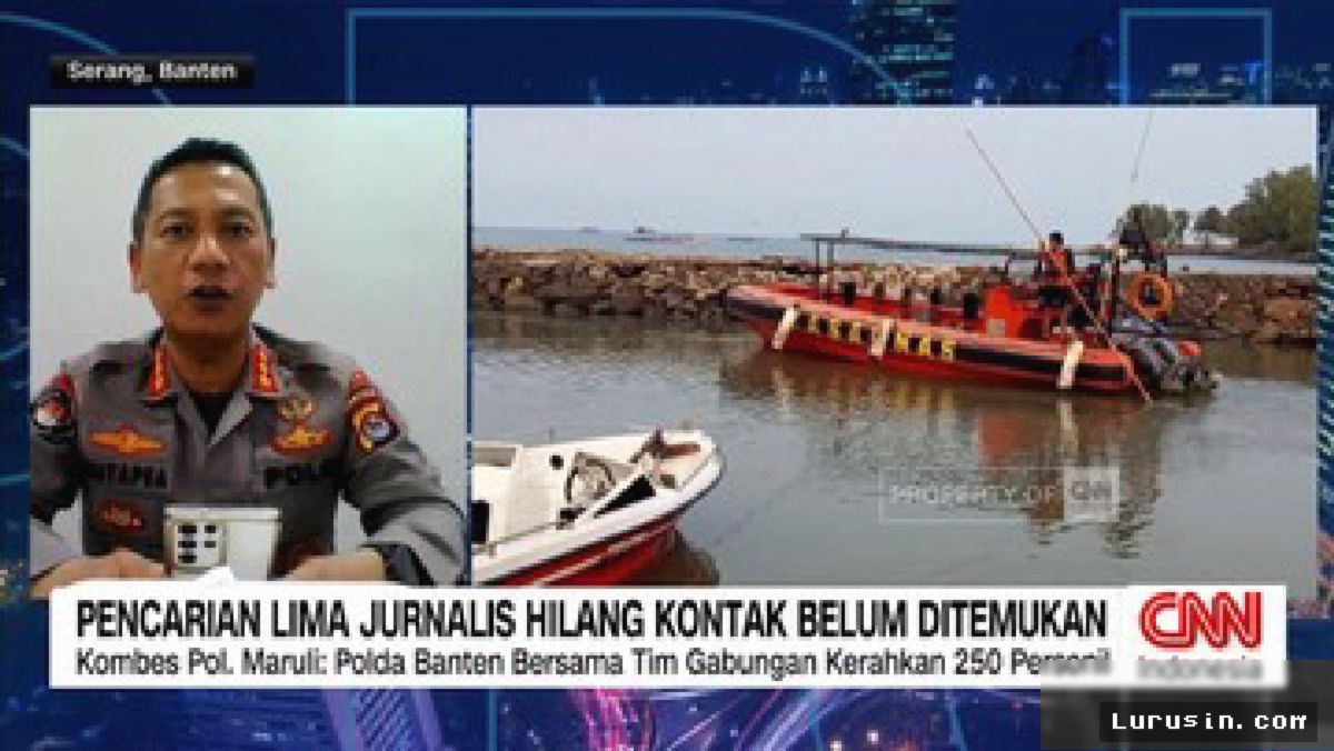SELAT SUNDA — Lima Jurnalis Hilang Kontak di Anak Krakatau