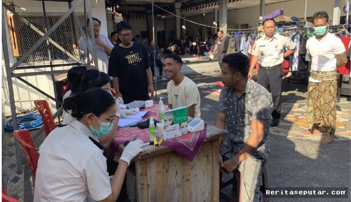 Lapas Tabanan Gelar Layanan Kesehatan Sambang Sehat ke Blok Hunian