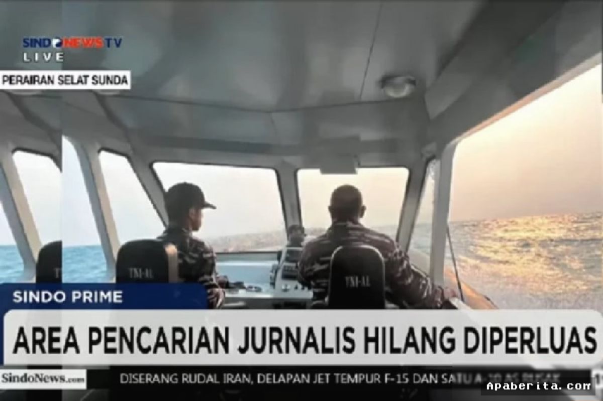 Pencarian 5 Jurnalis Hilang di Selat Sunda Belum Membuahkan Hasil
