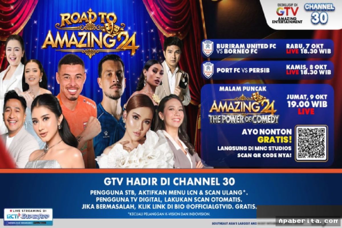 GTV Gelar Road to Amazing 24 dan Siarkan Laga Klub Indonesia