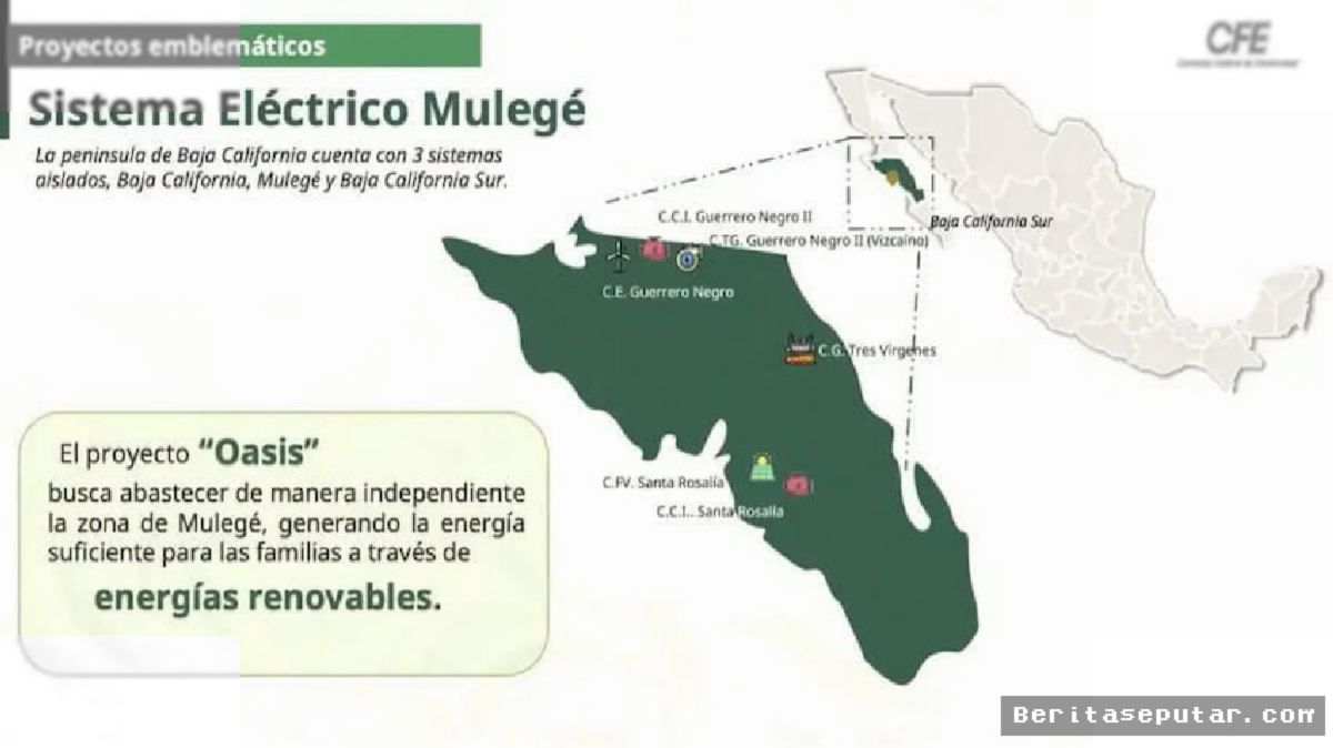 Mulegé — CFE Luncurkan Proyek Oasis Energi Surya di Baja California Sur