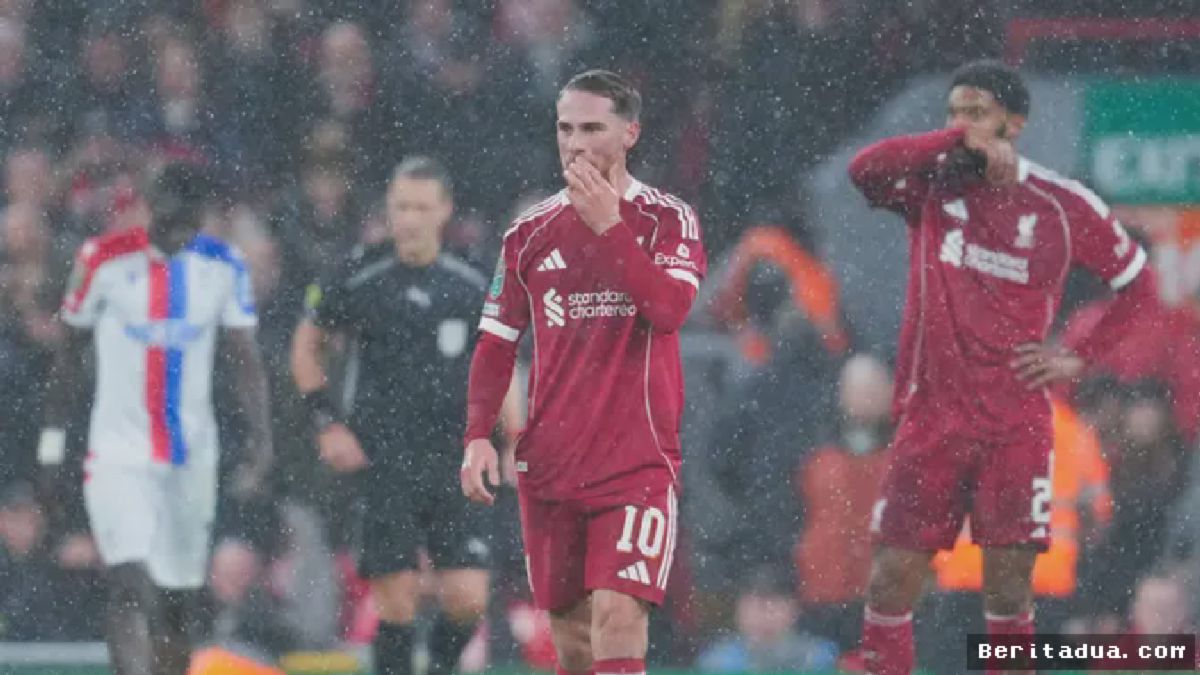 ANFIELD — Liverpool Dihancurkan Crystal Palace 0-3 di Carabao Cup