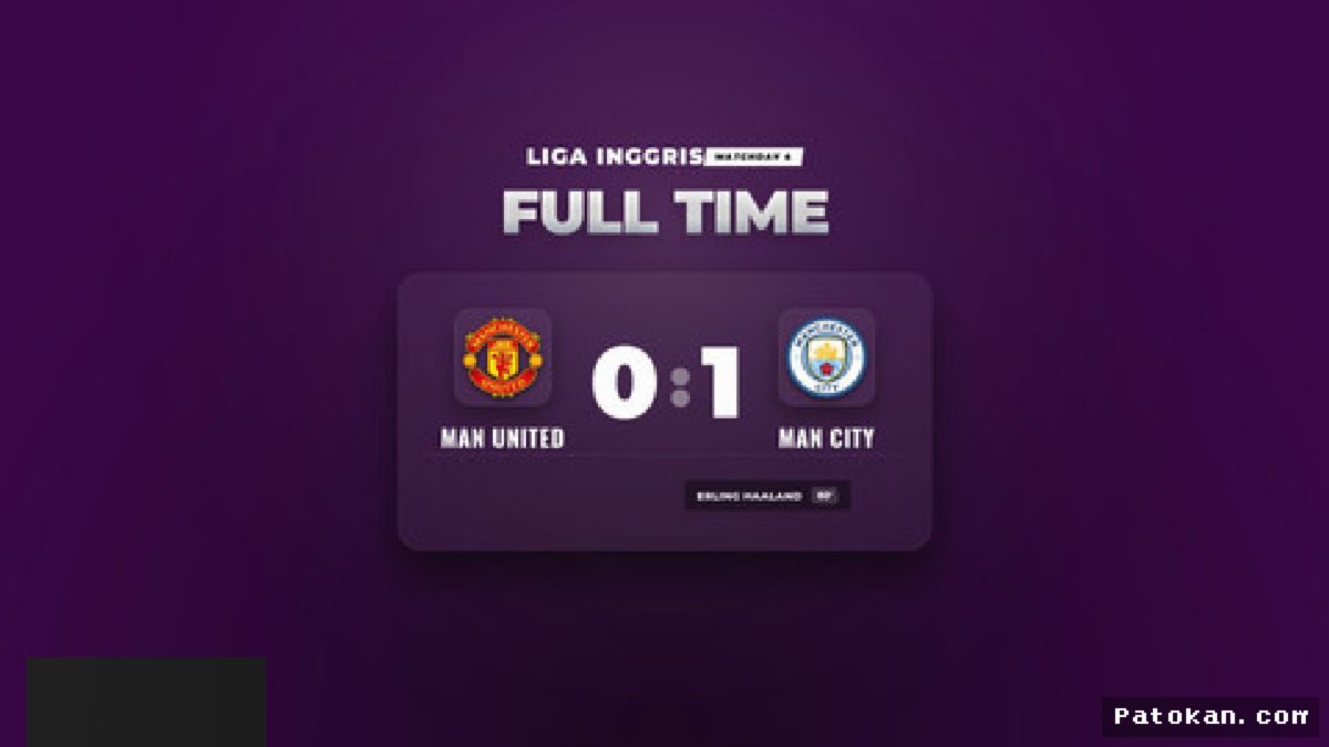 Man City Tundukkan Man United 1-0 di Old Trafford via Gol Haaland