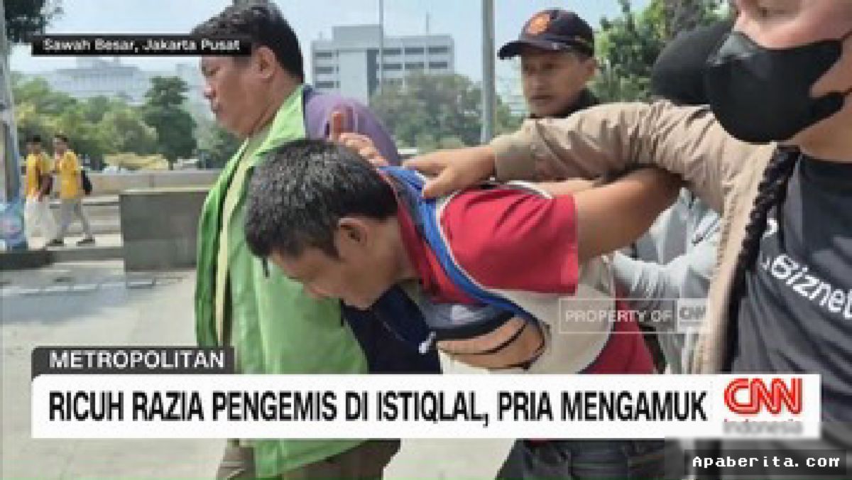 Razia Pengemis di Masjid Istiqlal Ricuh Usai Pria Mengamuk